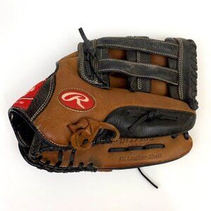 Rawlings Premium Series 12-3/4” Baseball Glove D1275DB Leather Shell Brown Black